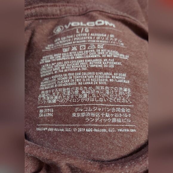 Mens Volcom Logo T-shirt Size L - Picture 7 of 8